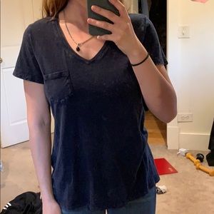 Navy blue universal thread v-neck